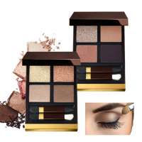 High Pigment Eye Beauty Makeup Pressed Matte Eyeshadow Palette With brush and Your Own Brand Name Cosmetic